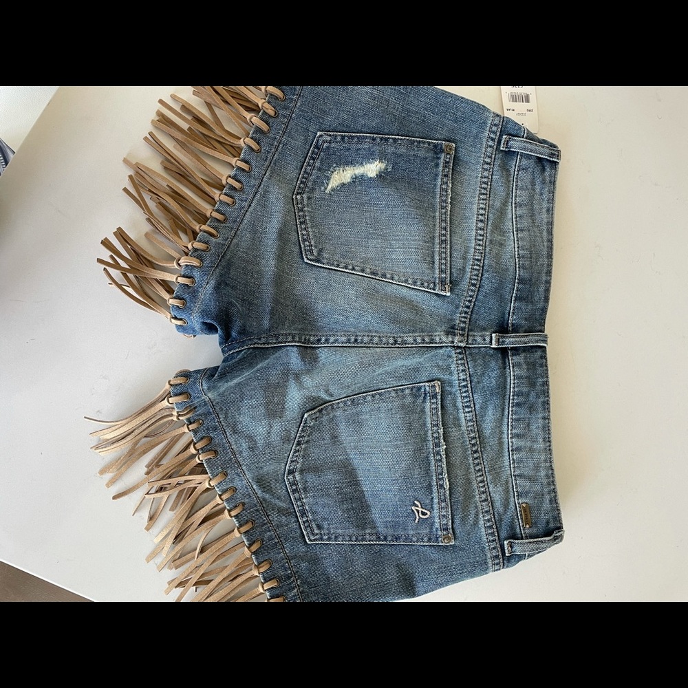 NWT jeans shorts with tassels
